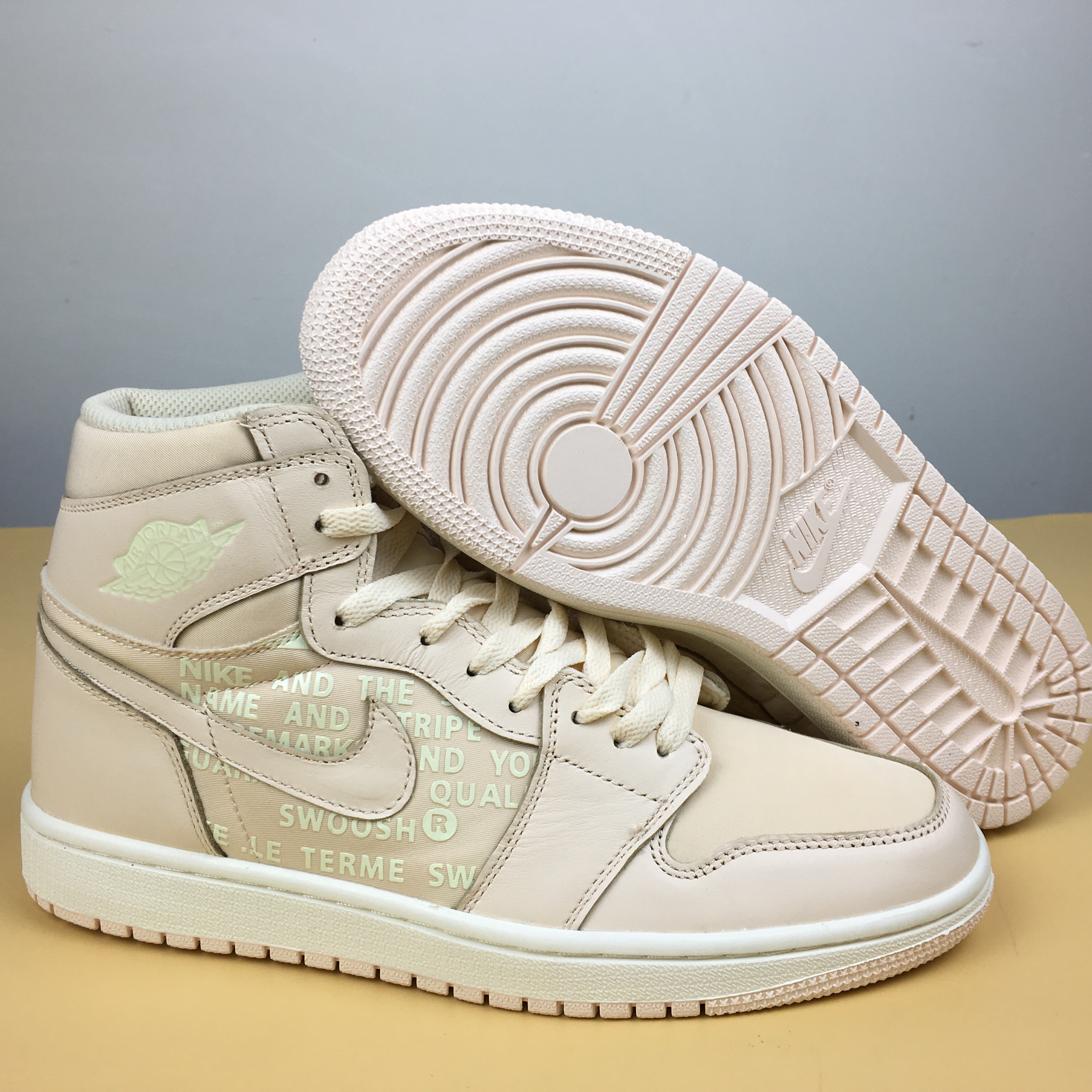 Off-white Air Jordan 1 Light Pink Shoes